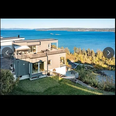 Moderne Funkis Med Fantastisk Havutsikt أسكير