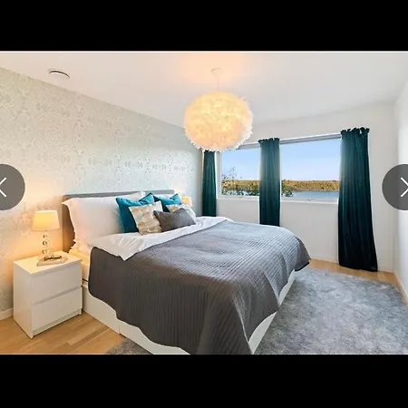فيلة Moderne Funkis Med Fantastisk Havutsikt أسكير